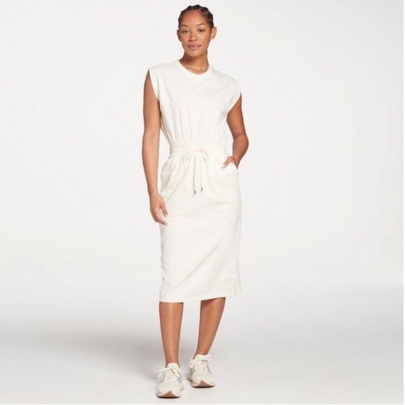 CALIA Women's Extended Shoulder Midi Dress - Picture 1 of 3